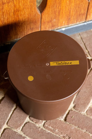 Stable Set Bucket With Lid 3-Pack Brown 5L