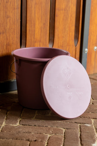 Seau avec couvercle 5L Old Rose