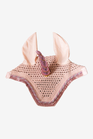 Wellington Unicorn Glitter Light Pink Ear Bonnet