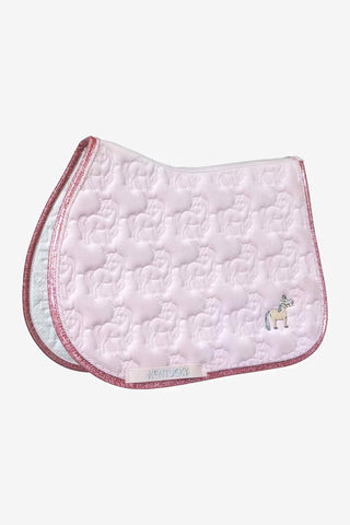 Pony-Schabracke Einhorn Glitter Hellrosa