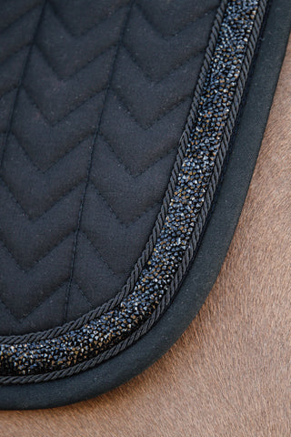 Jumping Saddle Pad Glitter Stone Pony Black