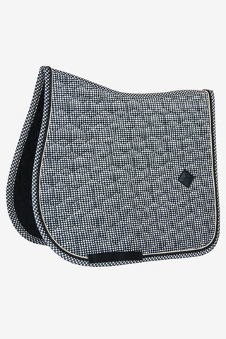 Pied-De-Poule Saddle Pad Black