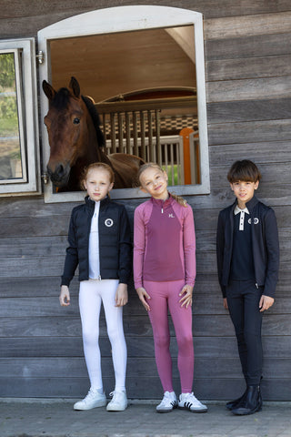 Rijleggings KLLily Full Grip Junior Wit