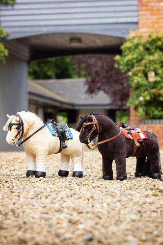 Western Bridle Toy Horse Black