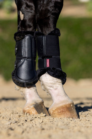 Fleece Kant Mesh gamacher Sort