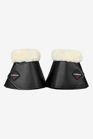 Fleece Wrapround Boots Black/Cream