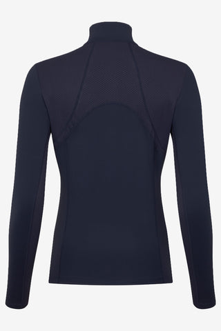Mia Mesh Lange Mouwen Top Navy