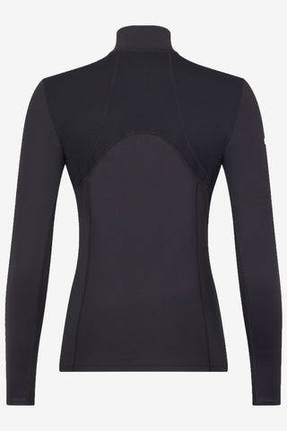 Mia Mesh Lange Mouwen Top Zwart