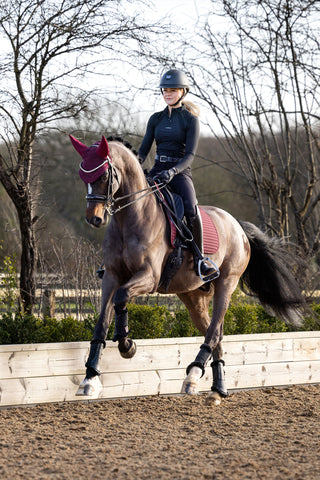 Mia Mesh Lange Mouwen Top Zwart