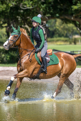 Schabracke aus Wildleder für Springen