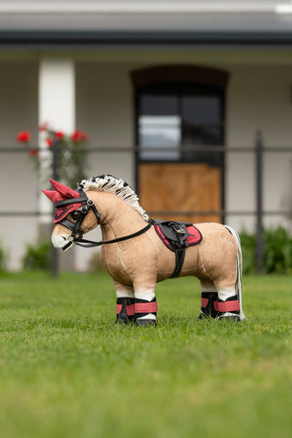 Beenbeschermers Speelgoedpaard Cranberry