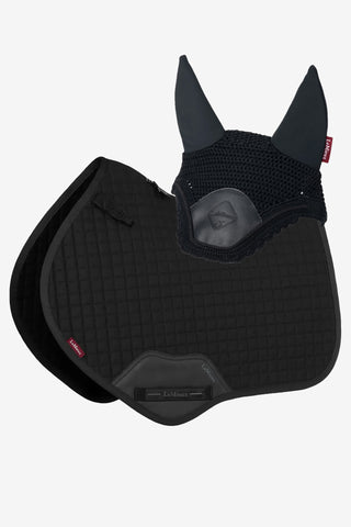 Set Cotton Jump Saddle Pad + Hood Black