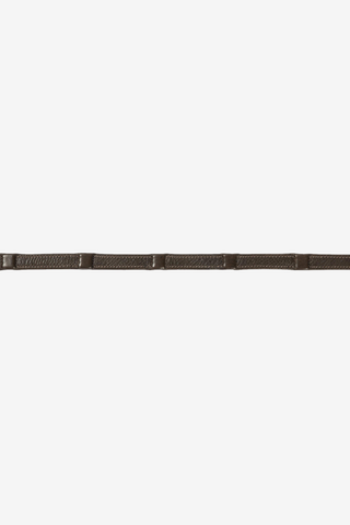 Rênes avec Arrêtoirs Marron Foncé / Argent