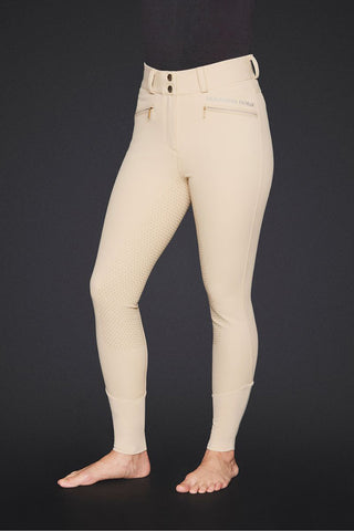 Diana Vollbesatz Reithose Sand