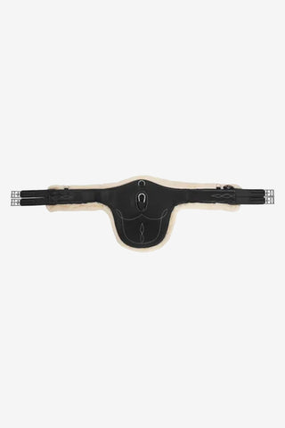 Smart buikplaat singel fleece zwart