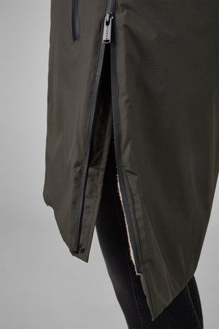 Gefütterter Regenmantel Deep Khaki