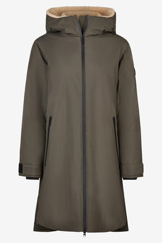 Gefütterter Regenmantel Deep Khaki