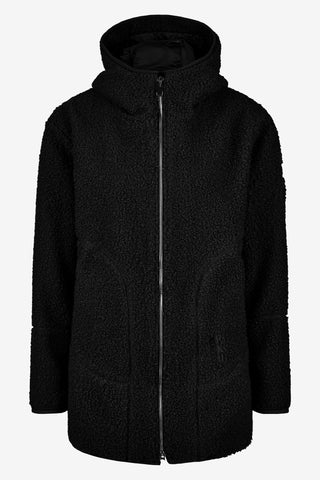 Teddyfleece Mantel Schwarz