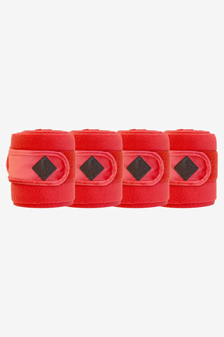 Polar fleece bandages fluweel rood