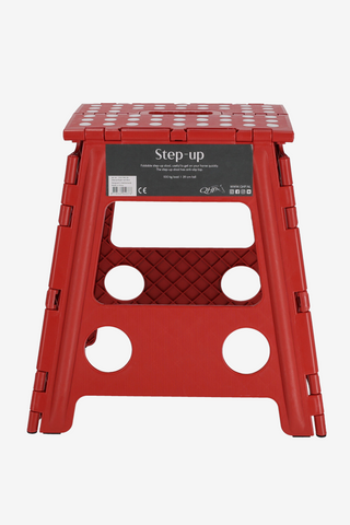Folding Step Stool Bright Red 39cm