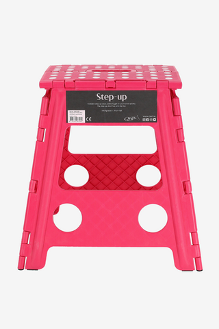 Folding Step Stool Fuchsia 39cm