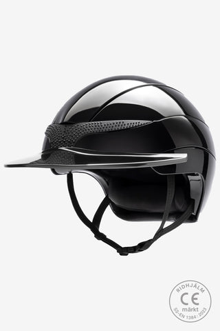 Casque d'équitation Xanto Pierres Brillant Noir