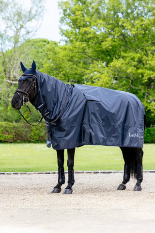 Reitregendecke Navy