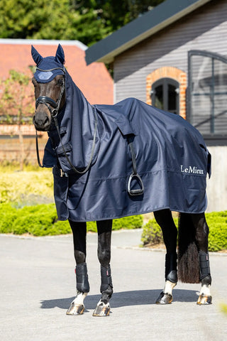 Reitregendecke Navy