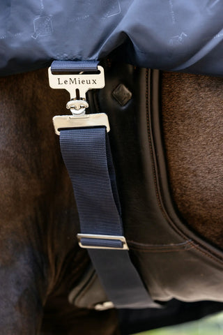 Reitregendecke Navy