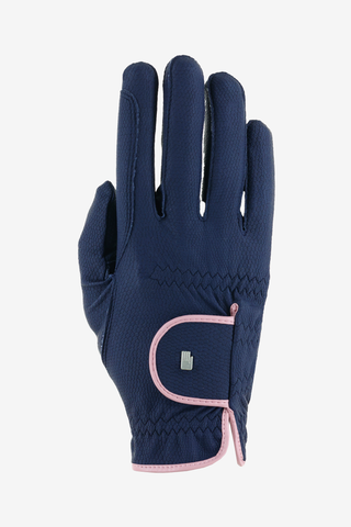 Riding Gloves Lona Navy/Vintage Pink