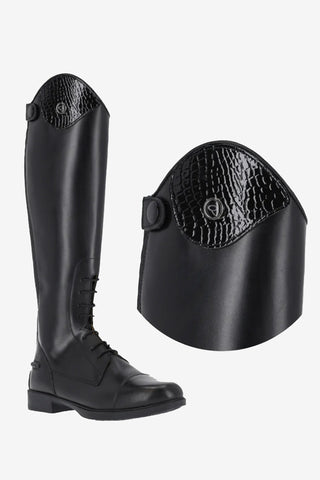 Romy Top Croco Schwarz