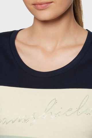 Samshield Alba Crys T-Shirt Navy/Pistachio