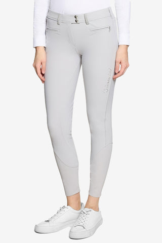 Pantalon d'équitation Adele Grip Genou Gris Clair