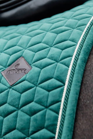 Schabracke Samt Dunkelgrün