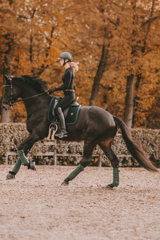 Schabrak Velvet Pearls Pine Green