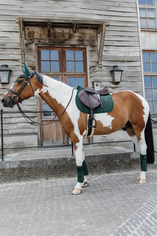 Schabrak Velvet Pearls Pine Green