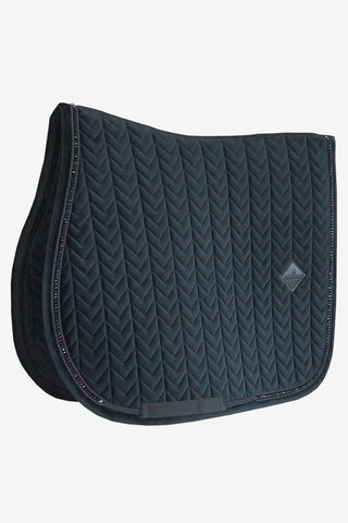 Zadeldek Velvet Pearls Zwart
