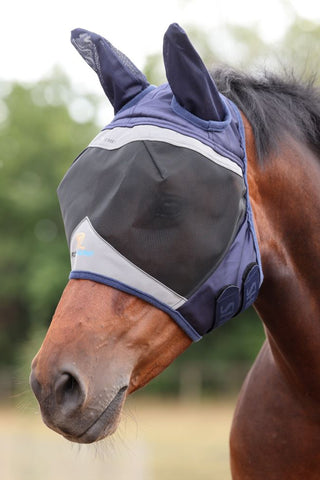 Masque anti-mouches avec oreilles Navy