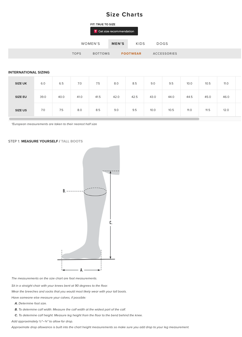 Size Guide