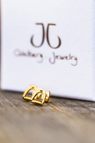 Small Earrings Stirrups Gold