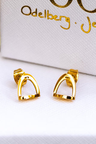 Small Earrings Stirrups Gold
