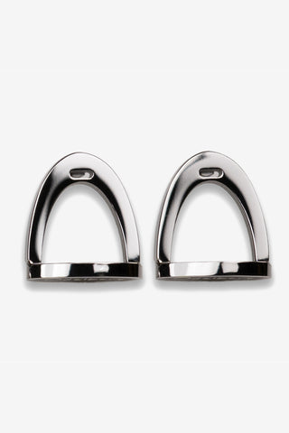 Small Stirrup Earrings Silver