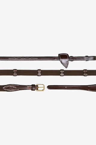 Rênes tressées 16mm Dyon Collection Marron