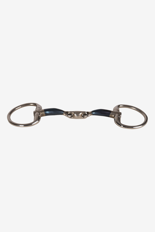 Eggbutt Gebiss Dreifach Gebrochen Sweet Iron 14mm
