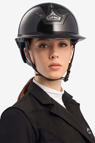 Casque d'équitation Carbon Gel Vita GST Glossy Noir