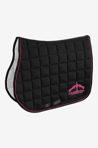 Jump Saddle Pad Logo Black/Pink