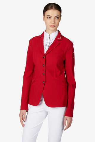 Turnierjacke Canberra Rot/Ivory