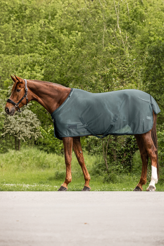 Fliegendecke Comfort mit Kreuzgurten Pine Green