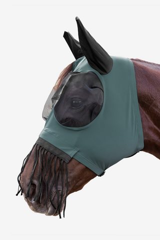 Puck Fliegenhaube mit Nasenfransen Pine Green