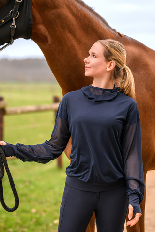 Hoodie Ruby Mesh Navy